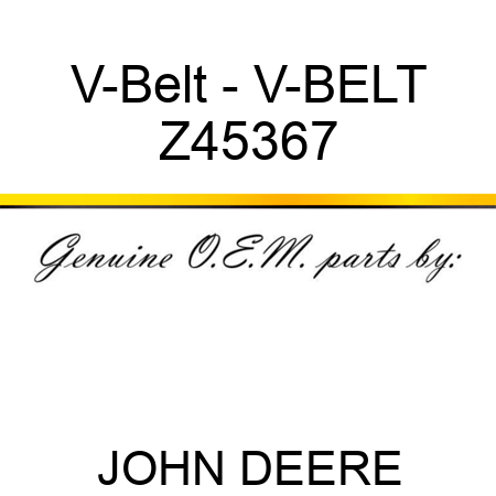 V-Belt - V-BELT Z45367