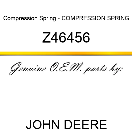 Compression Spring - COMPRESSION SPRING Z46456