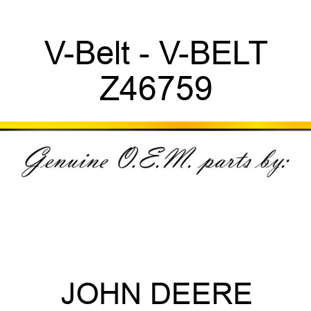V-Belt - V-BELT Z46759