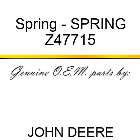 Spring - SPRING Z47715