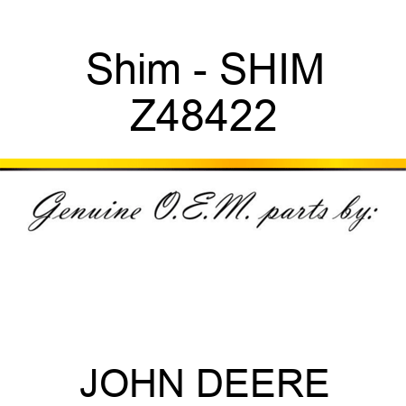 Shim - SHIM Z48422