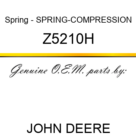 Spring - SPRING-COMPRESSION Z5210H