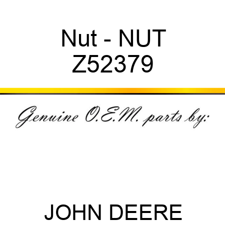Nut - NUT Z52379