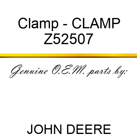 Clamp - CLAMP Z52507