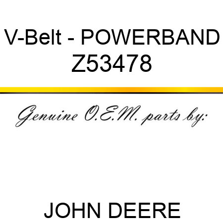 V-Belt - POWERBAND Z53478