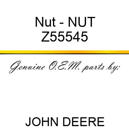 Nut - NUT Z55545