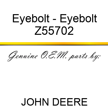 Eyebolt - Eyebolt Z55702