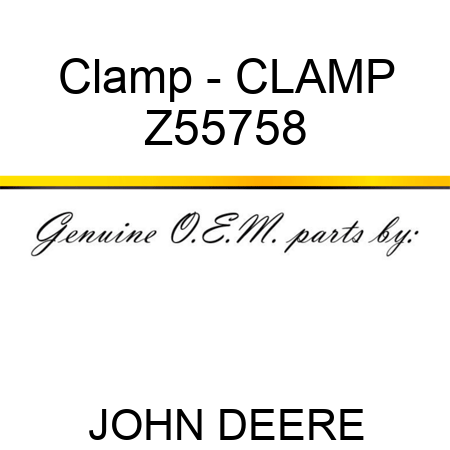 Clamp - CLAMP Z55758