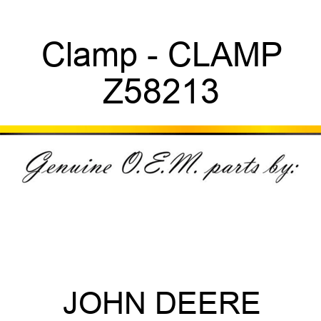 Clamp - CLAMP Z58213