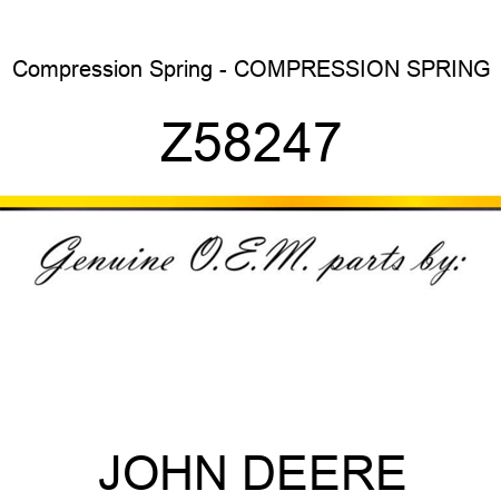 Compression Spring - COMPRESSION SPRING Z58247