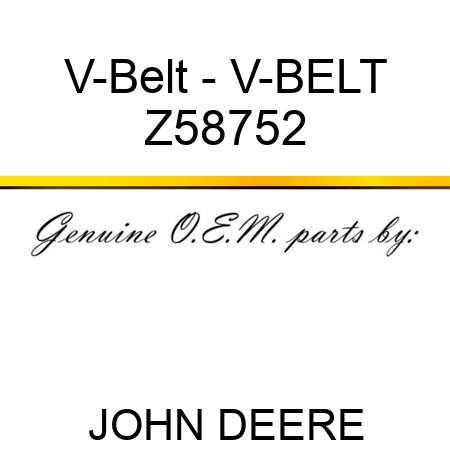 V-Belt - V-BELT Z58752