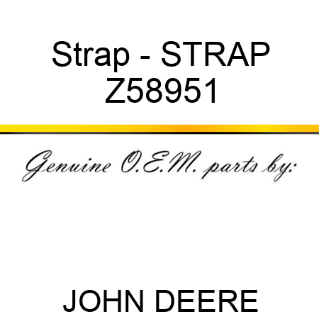 Strap - STRAP Z58951