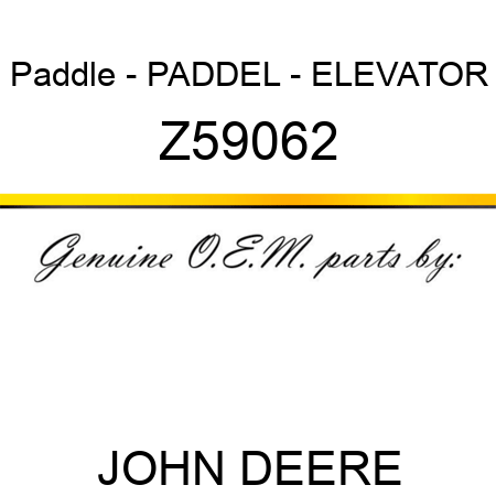 Paddle - PADDEL - ELEVATOR Z59062