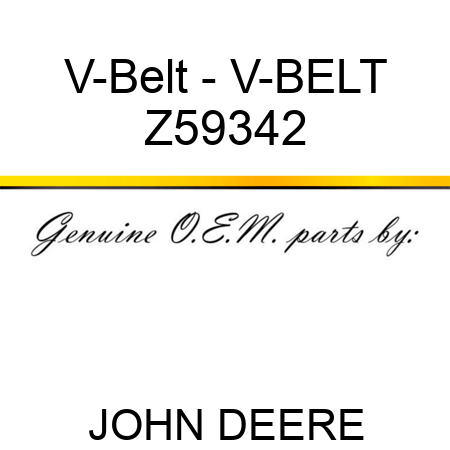 V-Belt - V-BELT Z59342