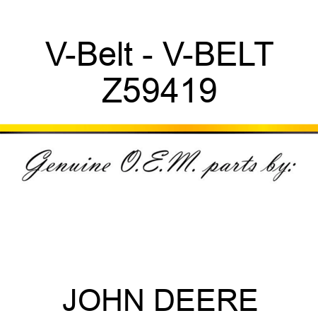 V-Belt - V-BELT Z59419