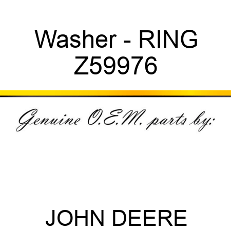 Washer - RING Z59976