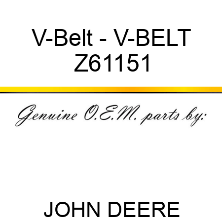 V-Belt - V-BELT Z61151