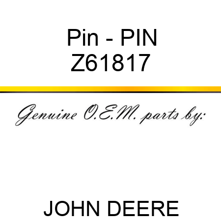Pin - PIN Z61817