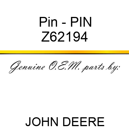 Pin - PIN Z62194