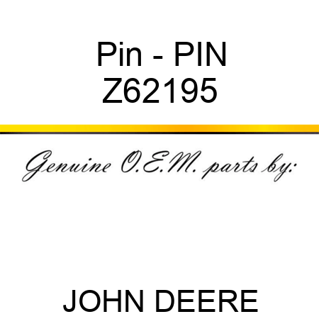 Pin - PIN Z62195