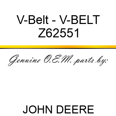 V-Belt - V-BELT Z62551