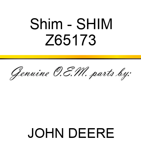 Shim - SHIM Z65173