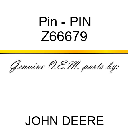 Pin - PIN Z66679