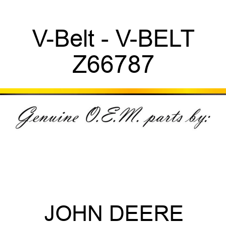 V-Belt - V-BELT Z66787