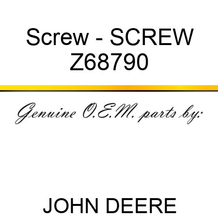 Screw - SCREW Z68790