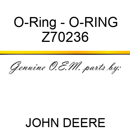 O-Ring - O-RING Z70236