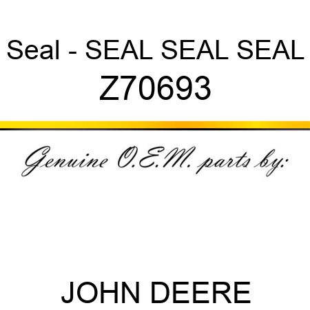 Seal - SEAL, SEAL, SEAL Z70693
