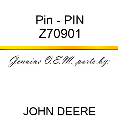 Pin - PIN Z70901