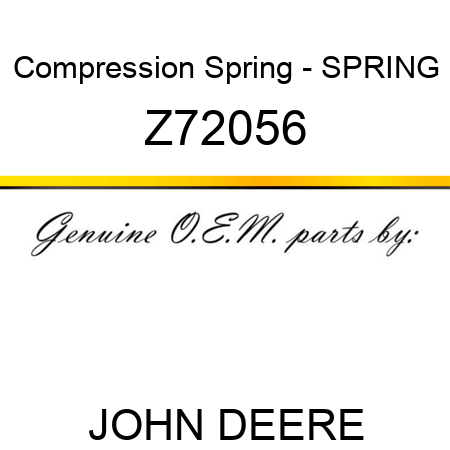 Compression Spring - SPRING Z72056