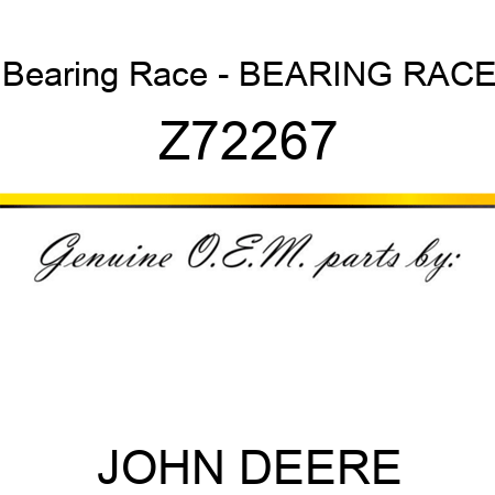 Bearing Race - BEARING RACE Z72267