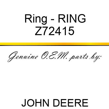 Ring - RING Z72415