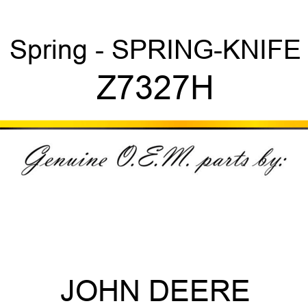 Spring - SPRING-KNIFE Z7327H