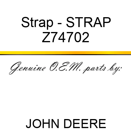 Strap - STRAP Z74702