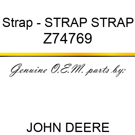 Strap - STRAP, STRAP Z74769