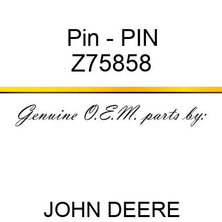 Pin - PIN Z75858