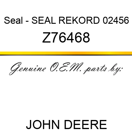 Seal - SEAL REKORD 02456 Z76468