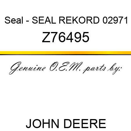 Seal - SEAL REKORD 02971 Z76495