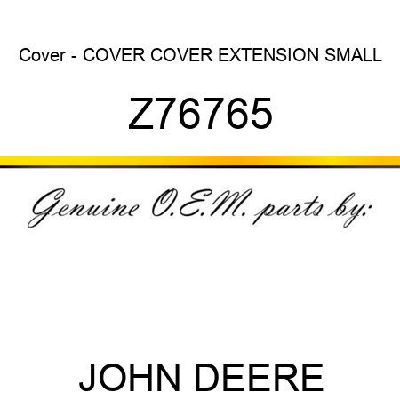 Cover - COVER, COVER EXTENSION SMALL Z76765