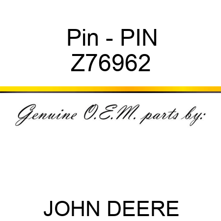 Pin - PIN Z76962