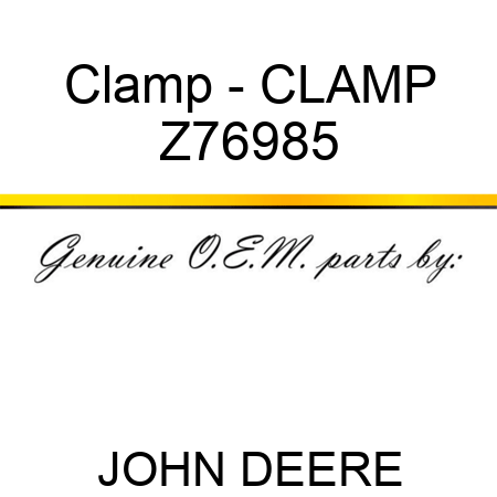 Clamp - CLAMP Z76985