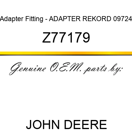 Adapter Fitting - ADAPTER REKORD 09724 Z77179