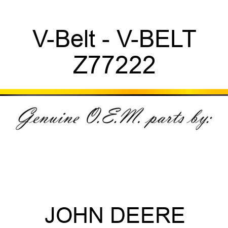 V-Belt - V-BELT Z77222