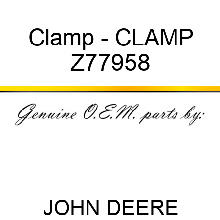 Clamp - CLAMP Z77958