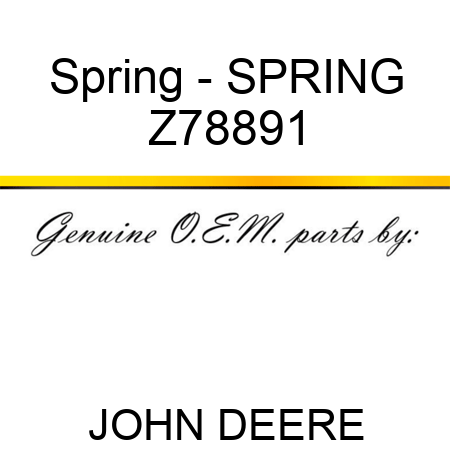 Spring - SPRING Z78891