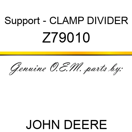 Support - CLAMP DIVIDER Z79010
