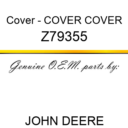 Cover - COVER, COVER Z79355